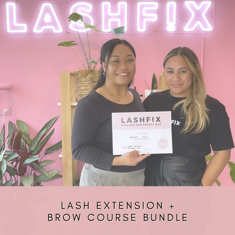 Lash Extension and Brow Course Bundle